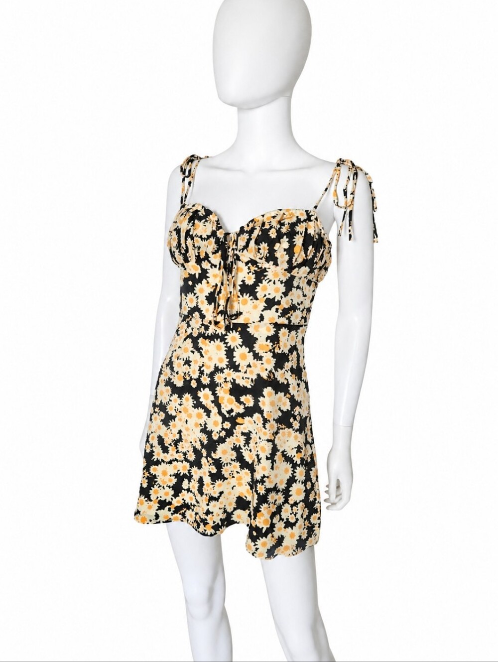 REALISATION PAR | The Devon Silk Floral Print Mini Dress in Size Small